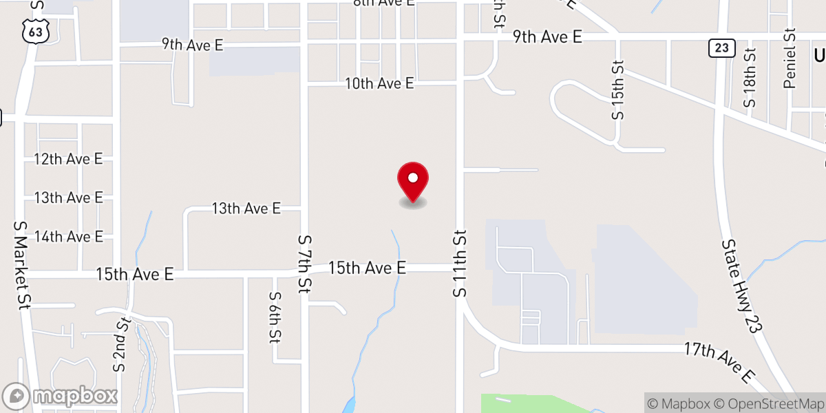 Map showing location of Calvary Bible Church