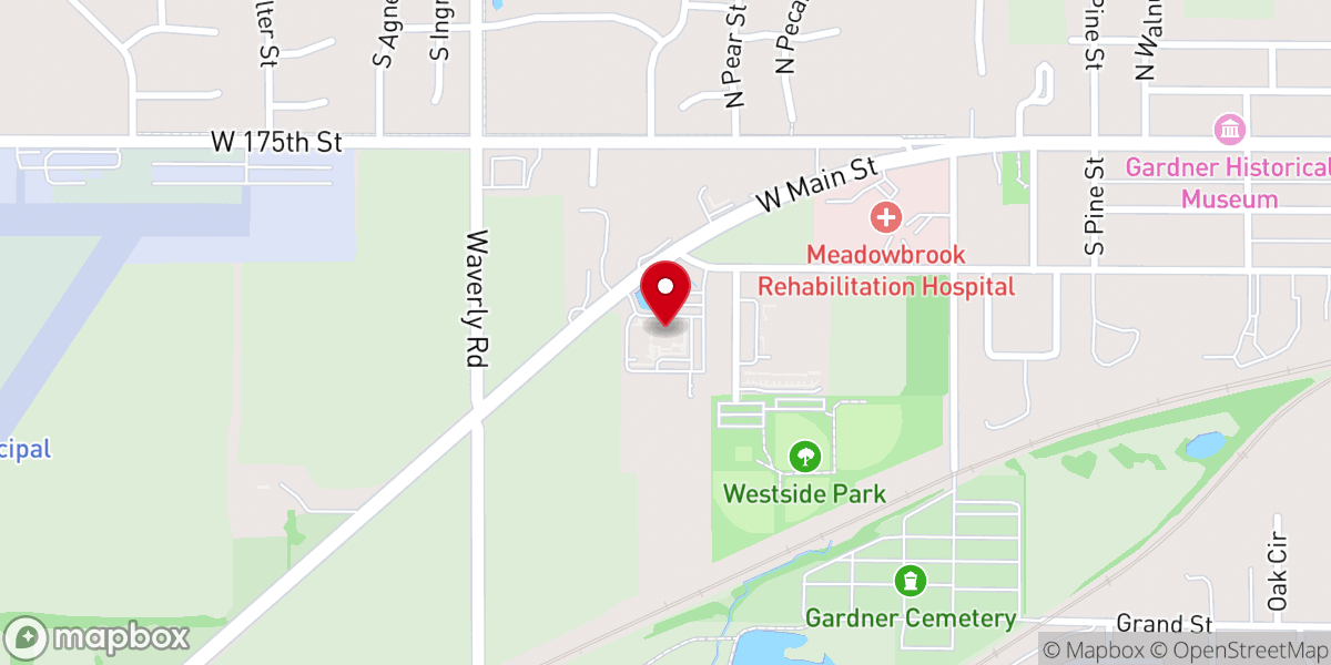 Map showing location of Divine Mercy Parish