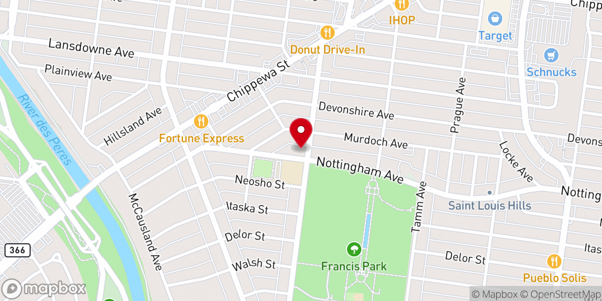 Map showing location of St. Thomas the Apostle Orthodox Church