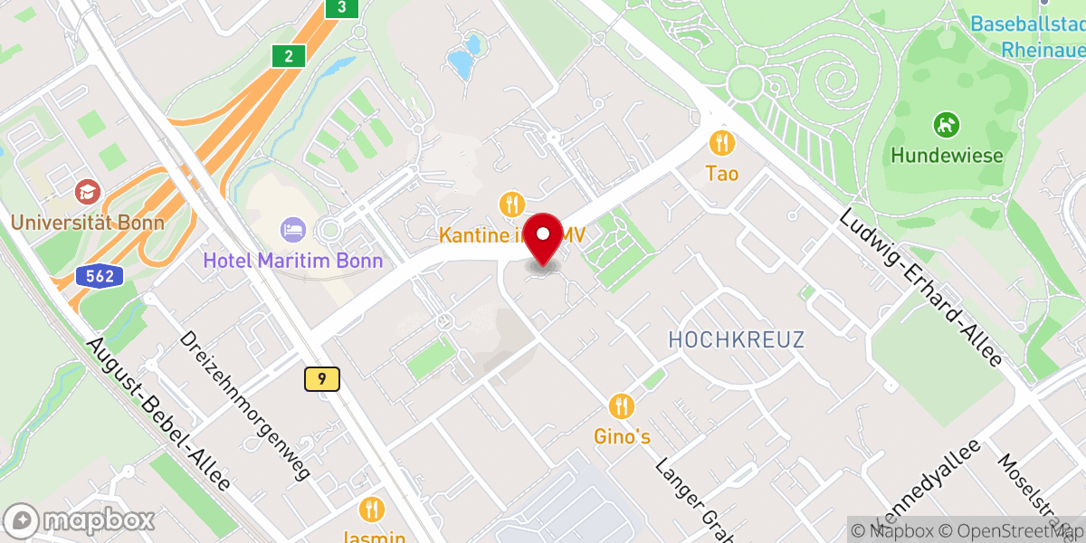 Map showing location of Rhema Bibel Gemeinde Bonn
