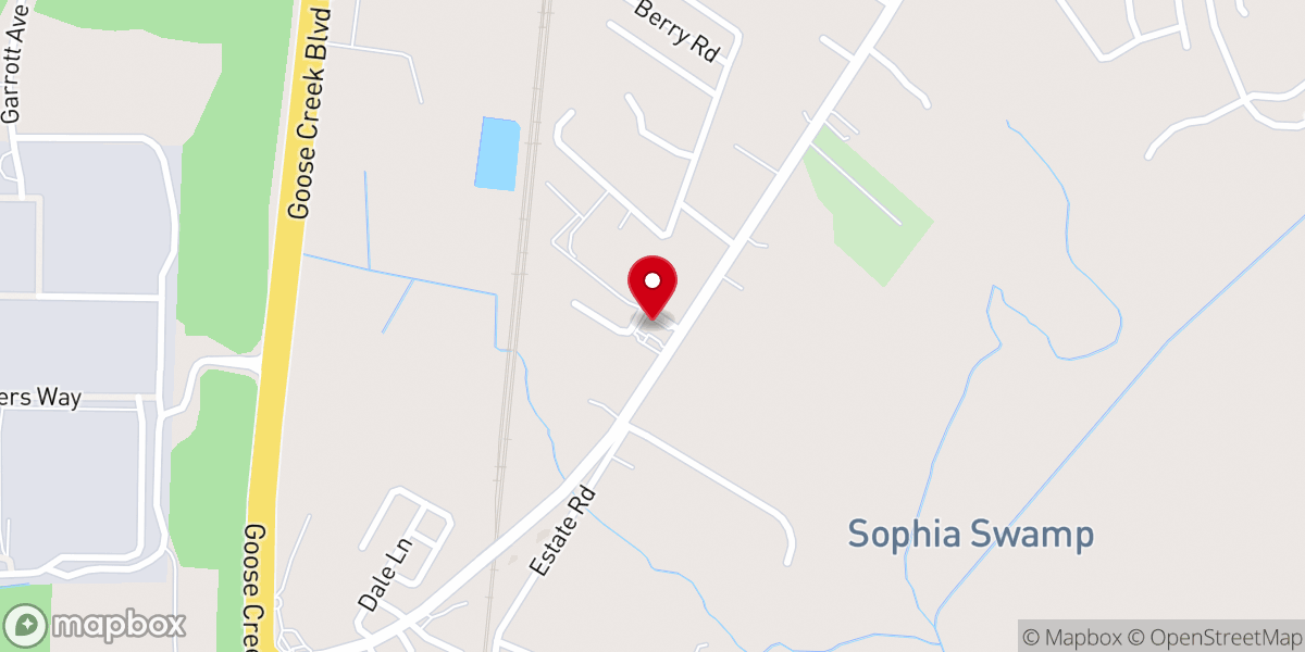 Map showing location of Joshua United Methodist Church