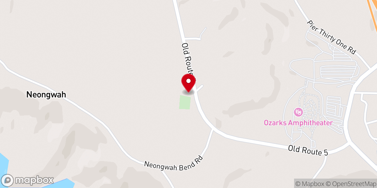 Map showing location of New Home Baptist Church