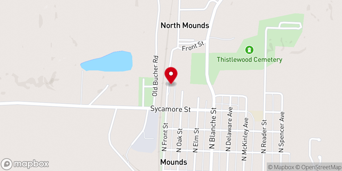 Map showing location of Bethel Temple Church of God
