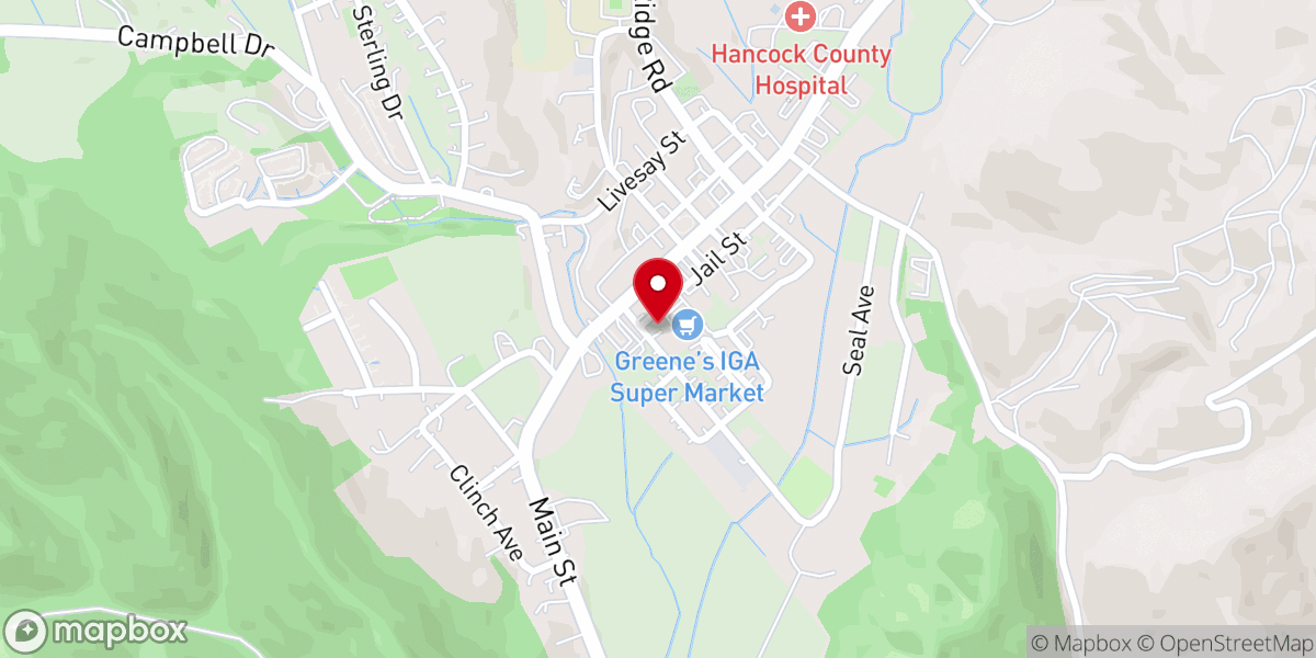 Map showing location of Sneedville UMC