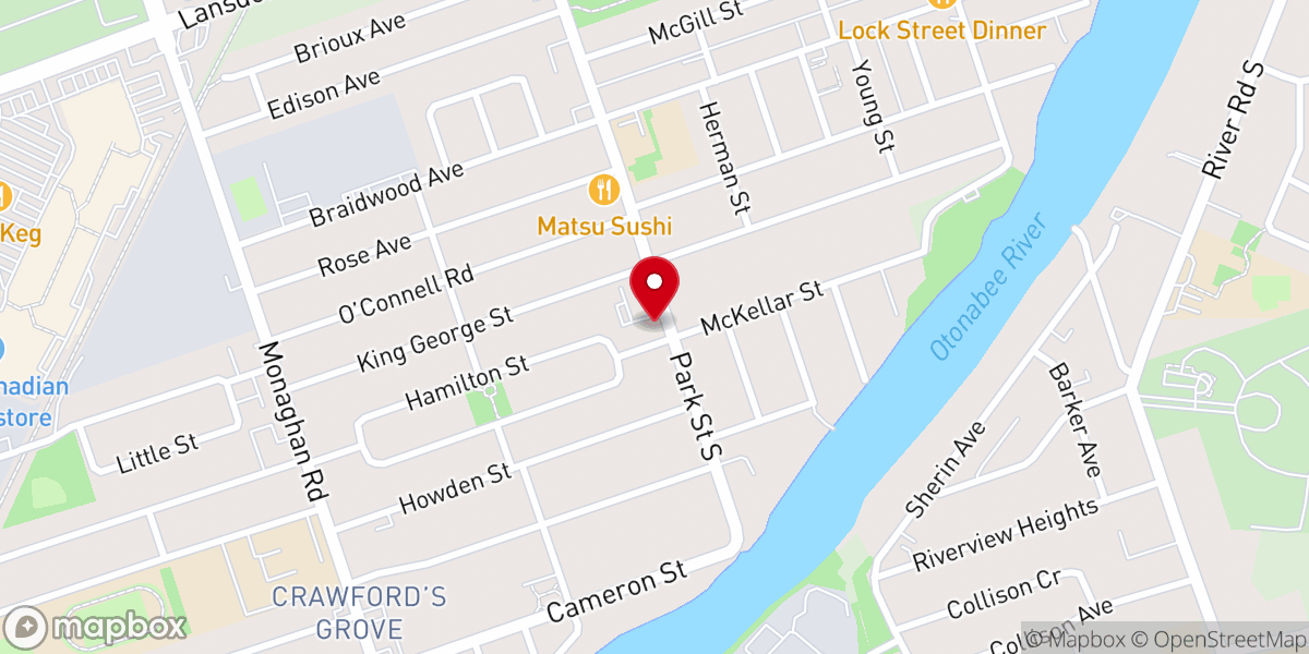 Map showing location of Elim City Church