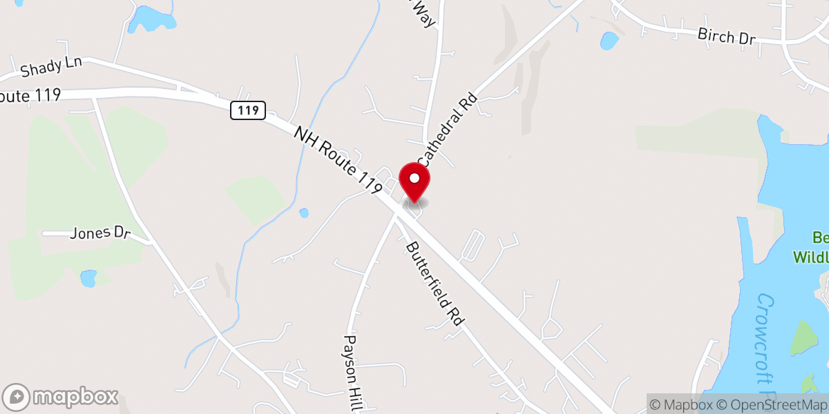 Map showing location of Rindge Food Pantry