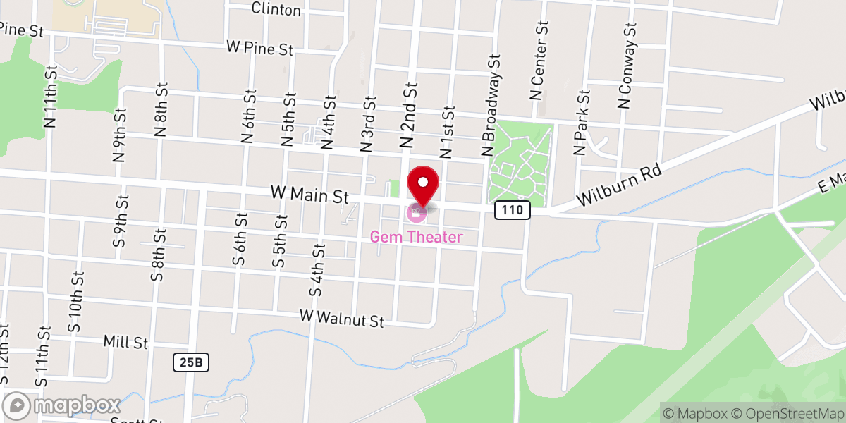 Map showing location of Jitterbug Coffeehouse