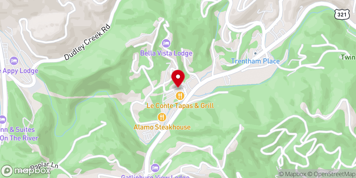 Map showing location of Calvary Fellowship of Gatlinburg