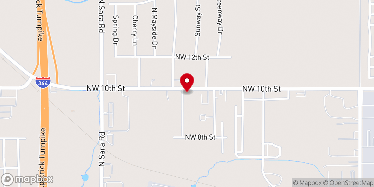 Map showing location of Church of God