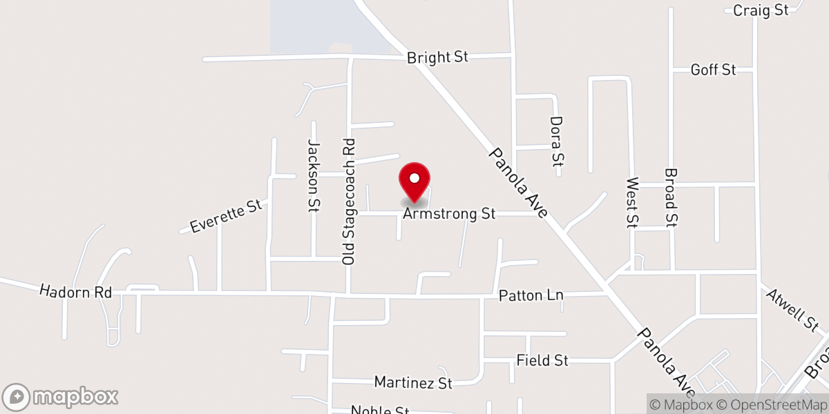Map showing location of Armstrong Church of God