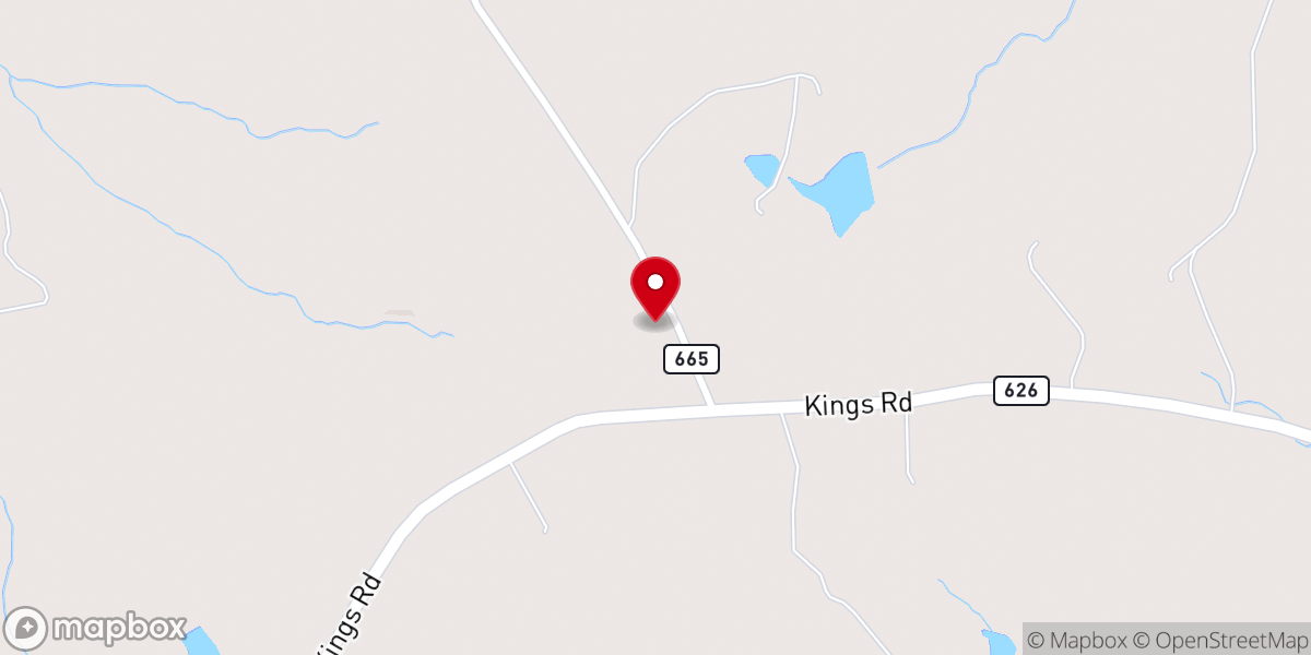 Map showing location of Laurel Hill United Methodist Church
