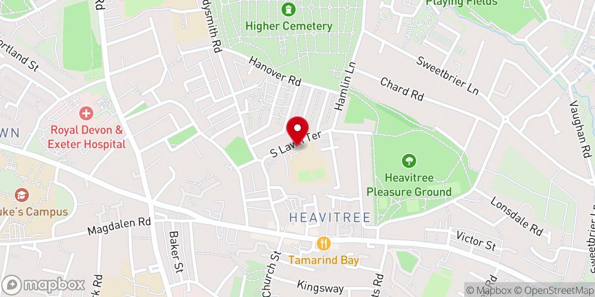 Map showing location of City Community Church