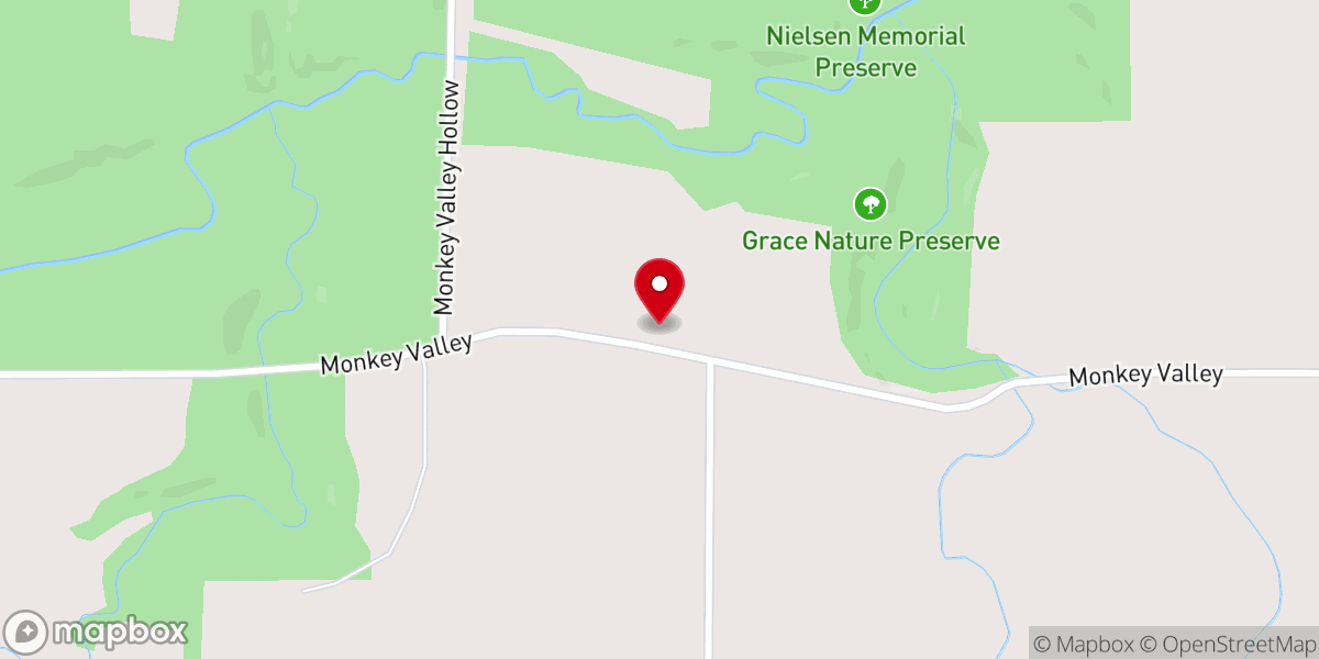 Map showing location of Hauge Church