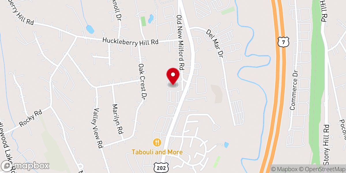 Map showing location of Christian Counseling Center of Greater Danbury