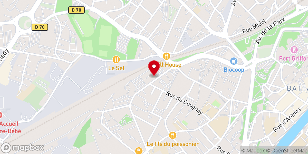 Map showing location of Eglise Protestante Evangelique (Membre de la Fef)