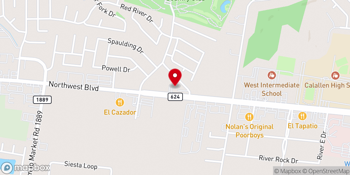 Map showing location of ChristCentral Baptist Church