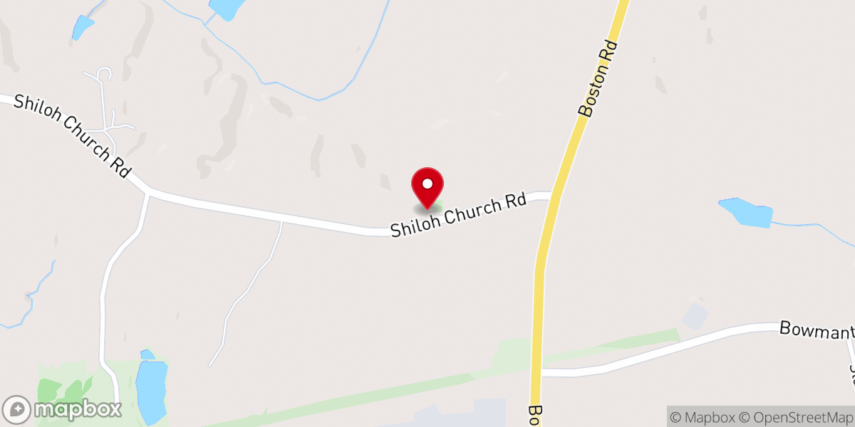 Map showing location of Shiloh Primitive Baptist Church