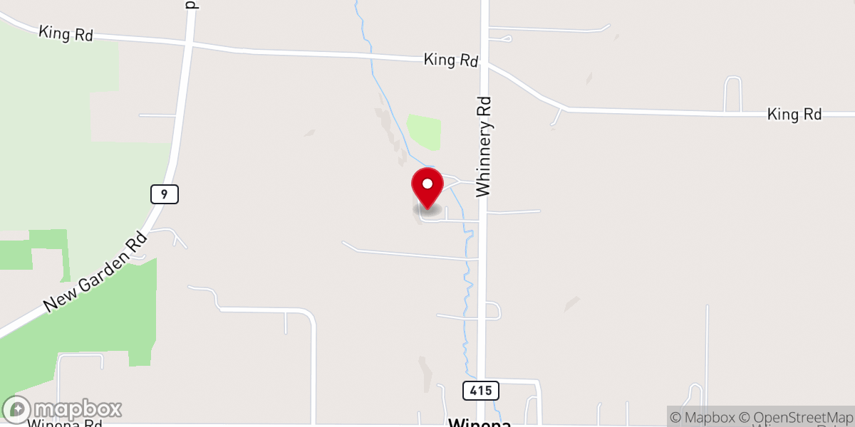 Map showing location of WINONA FRIENDS CHURCH