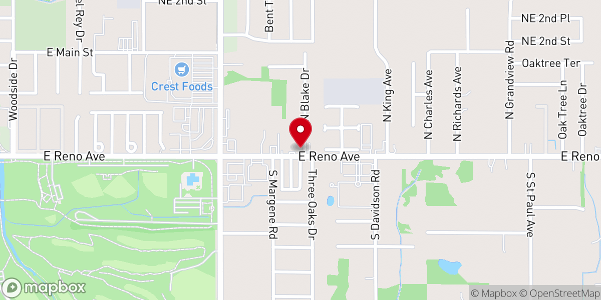 Map showing location of Calvary Holiness Church