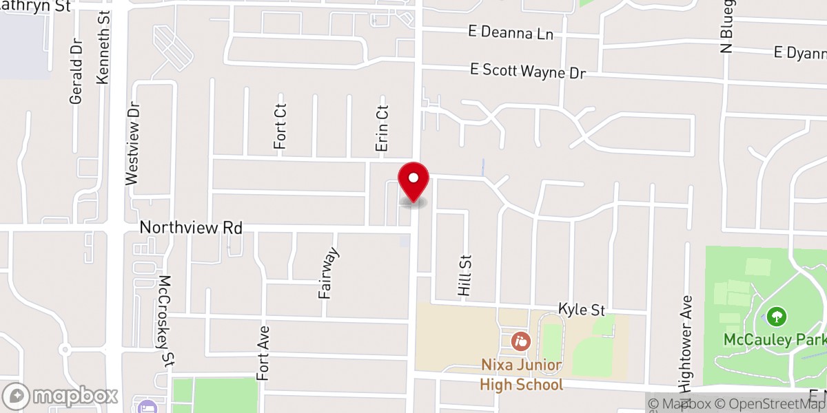 Map showing location of Living Waters Community Church