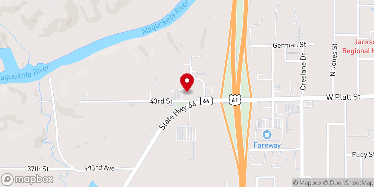 Map showing location of The Iowa Flower Market