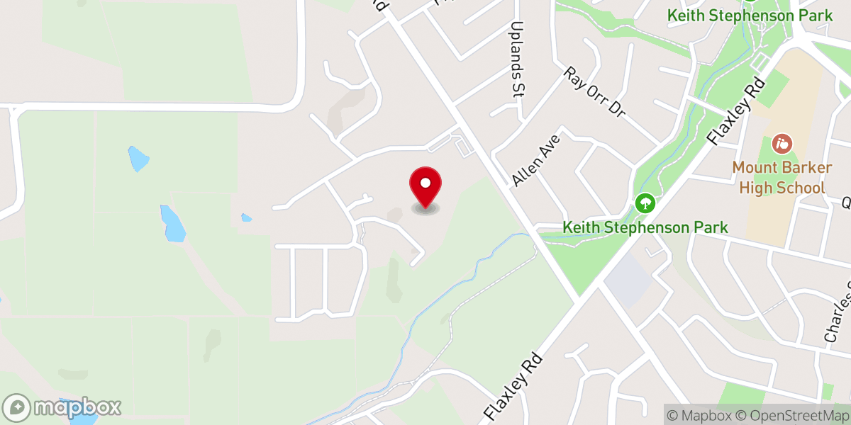 Map showing location of Hills Baptist Church Mount Barker