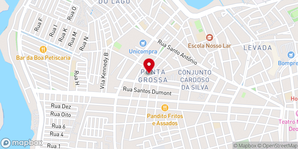Map showing location of Igreja Batista Nova Jerusalém