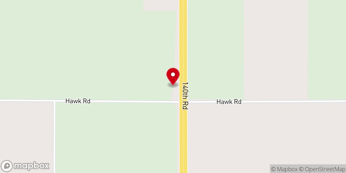 Map showing location of New Hope Church