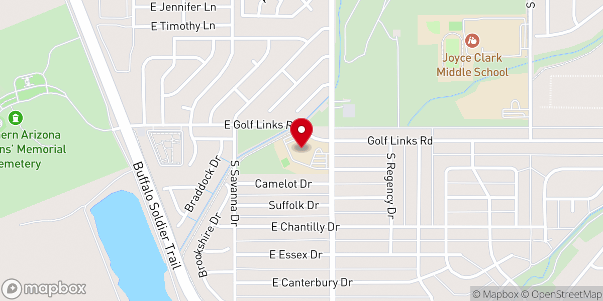 Map showing location of First Baptist Christian Academy