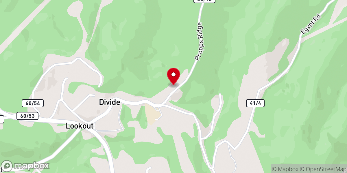Map showing location of Mt. Olive UMC