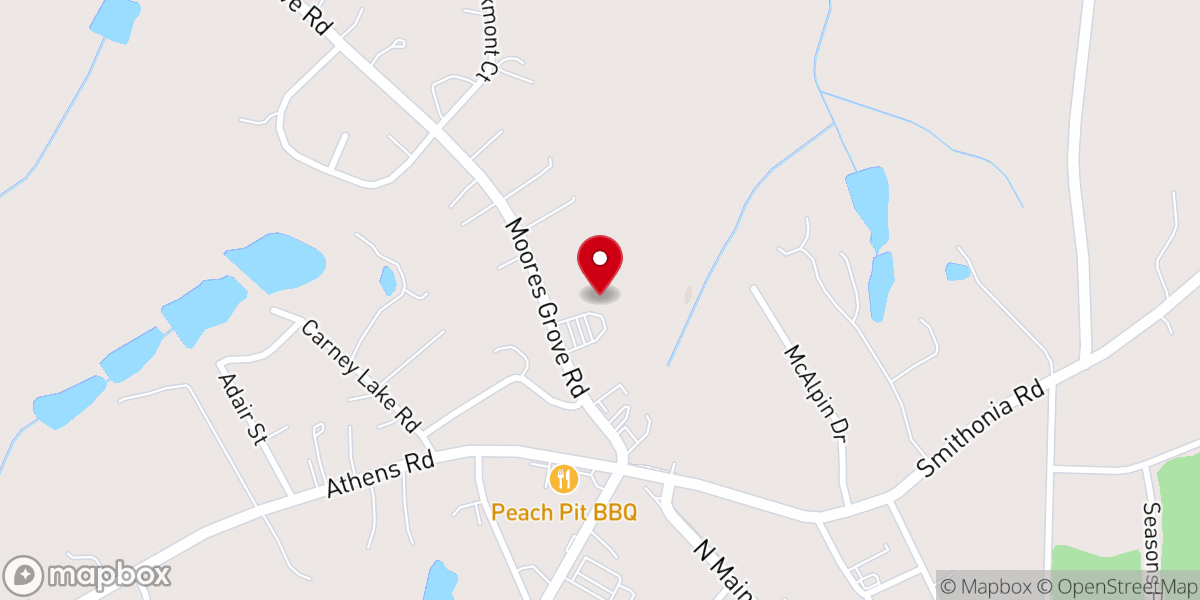 Map showing location of Restoration Apostolic Church