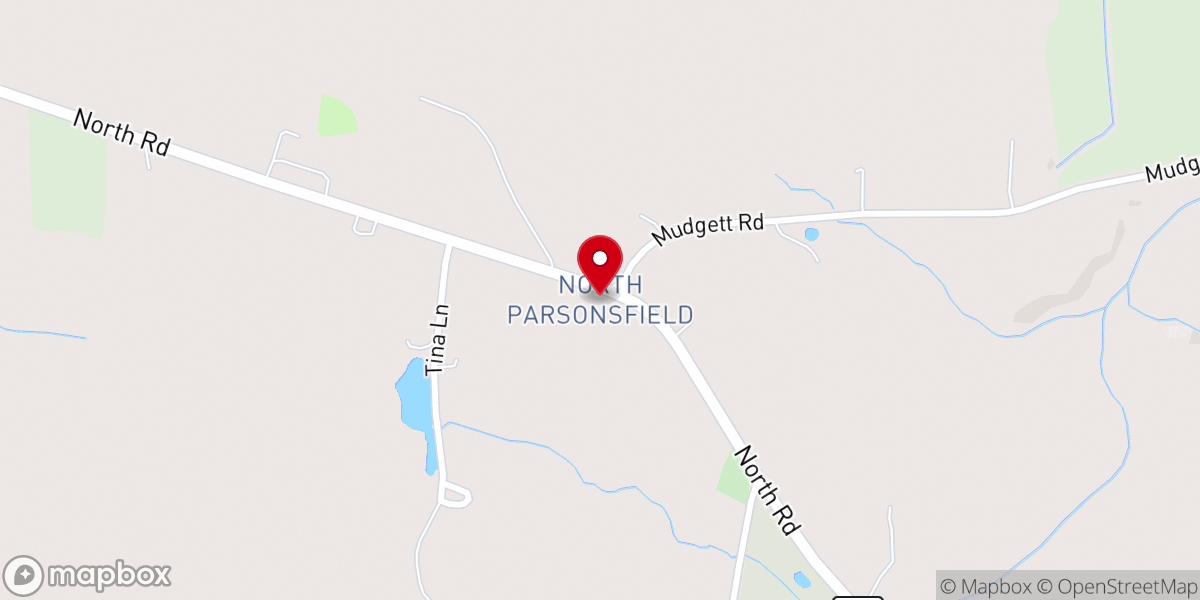 Map showing location of North Parsonsfield