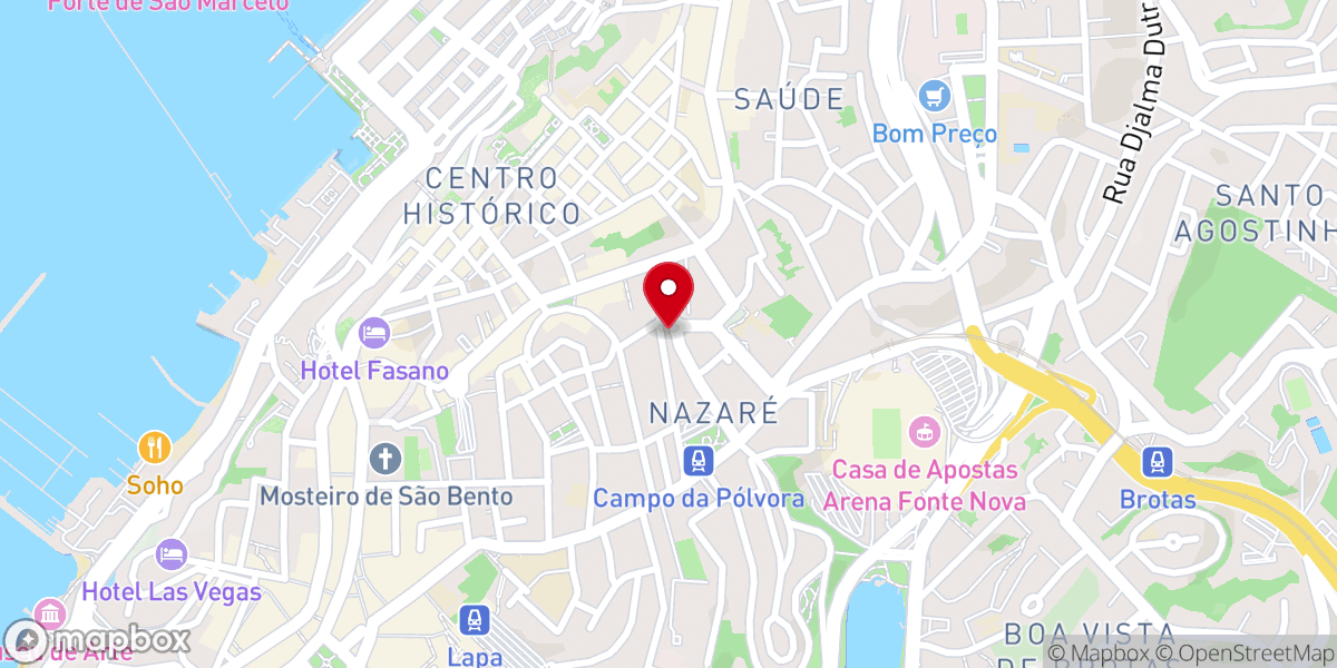 Map showing location of Paróquia de Sant'Ana