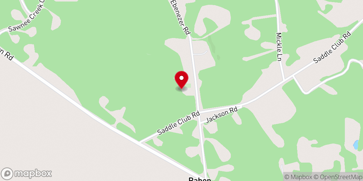 Map showing location of Ebenezer Methodist Church