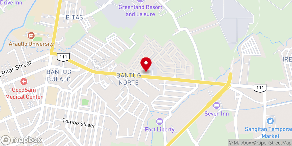 Map showing location of Grace Community Christian Fellowship