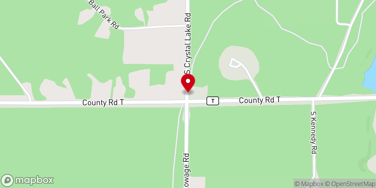 Map showing location of Wascott, WI 54890