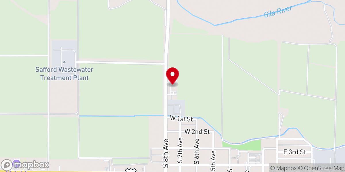 Map showing location of Food Stamps & Assistance Office
