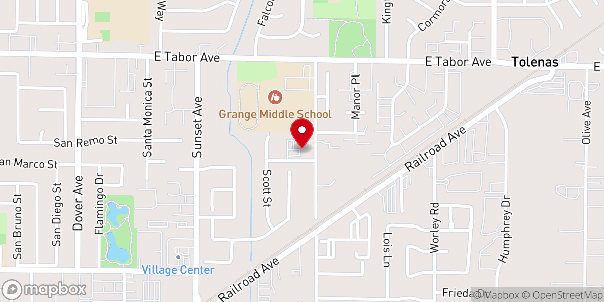 Map showing location of Celebration Church