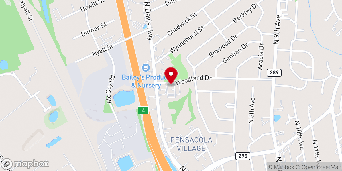 Map showing location of Bethel AME Church