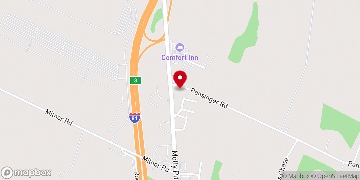 Map showing location of Eshleman Church