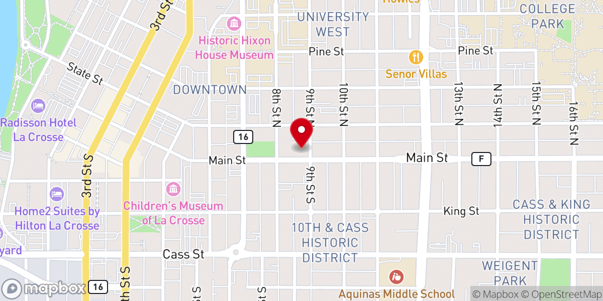 Map showing location of Christ Episcopal Church