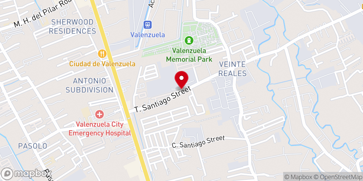 Map showing location of Fundamental Baptist Church of Valenzuela
