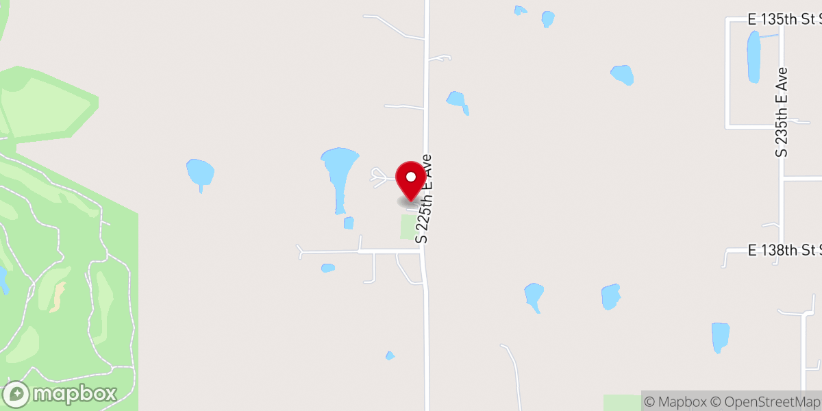 Map showing location of Jackson Grove Church