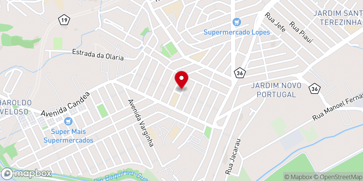 Map showing location of Paróquia Santo Alberto Magno e Nossa Senhora das Graças