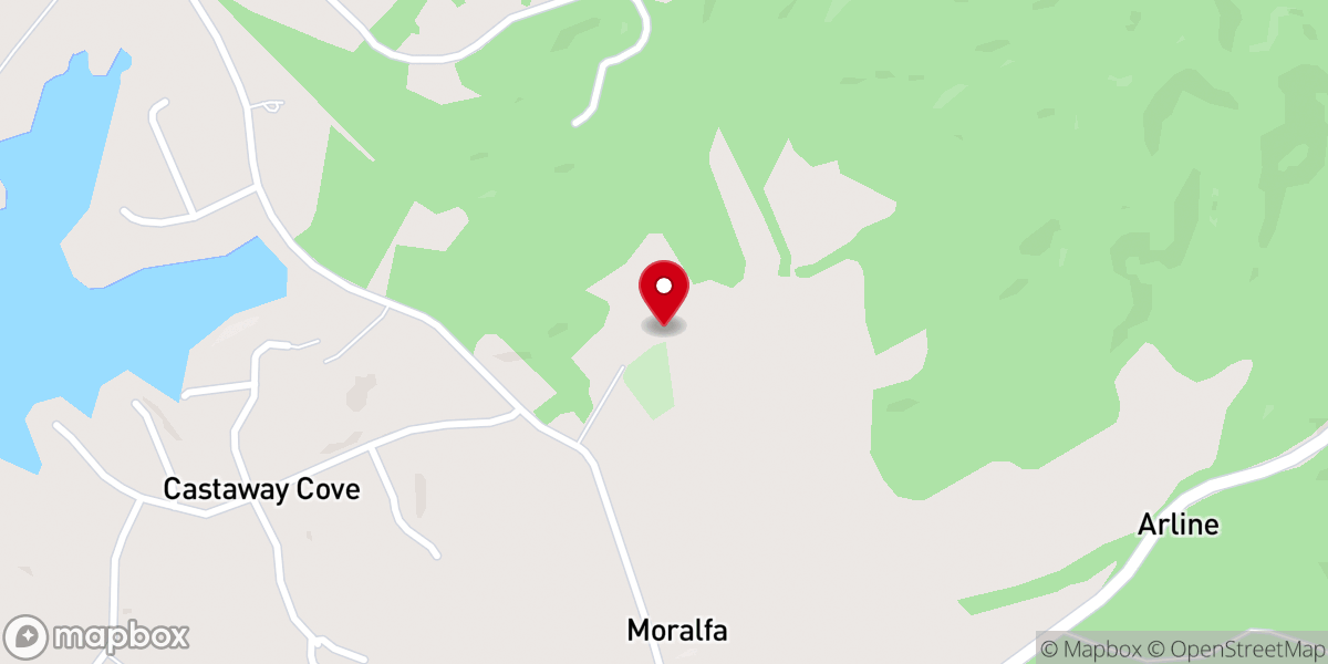 Map showing location of Zion Chapel Baptist Church