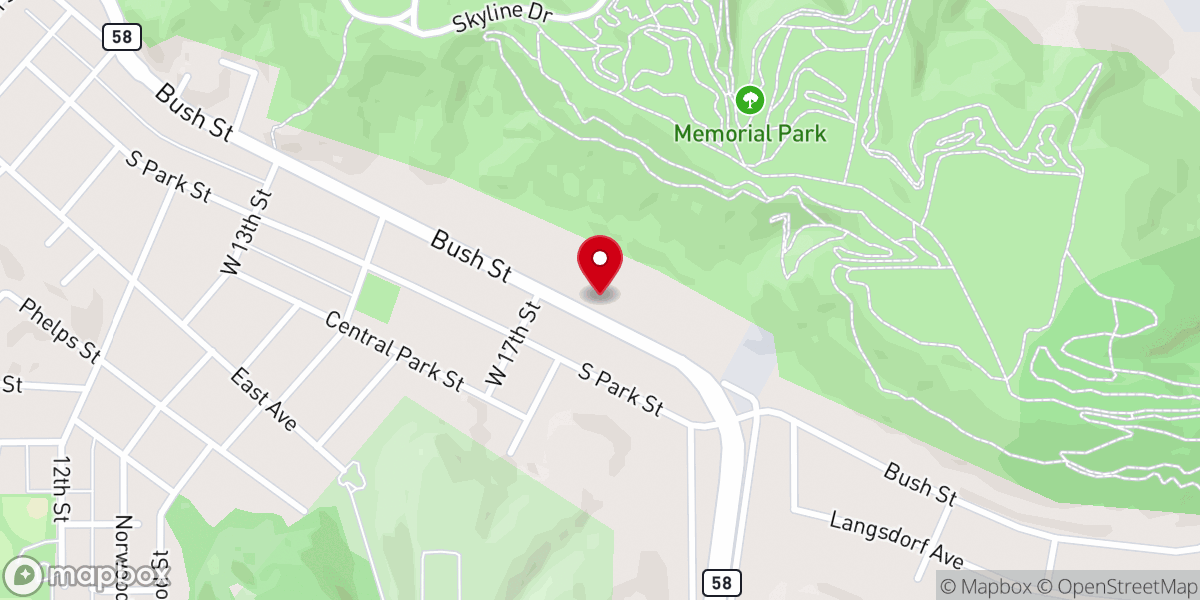 Map showing location of Concordia Lutheran Church
