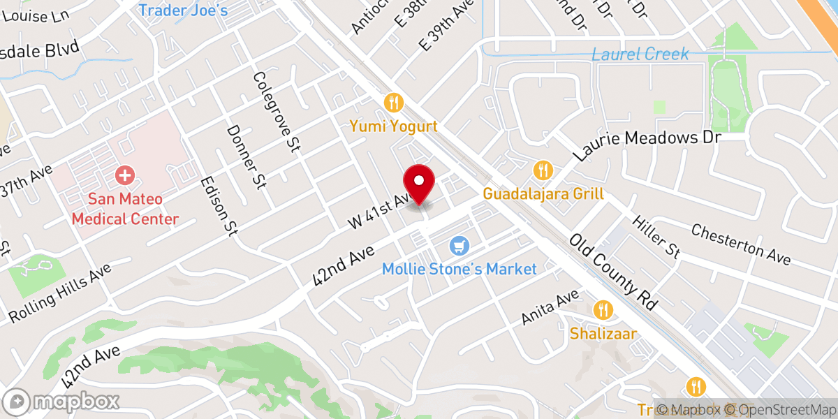 Map showing location of Menlo Church