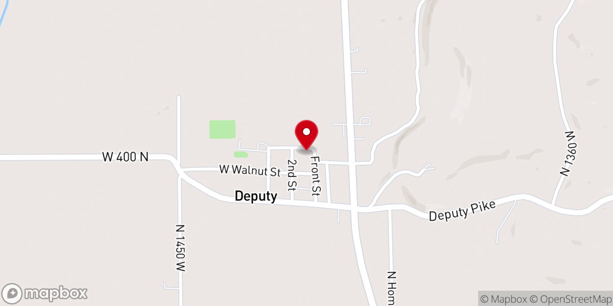 Map showing location of Open Door Baptist Church