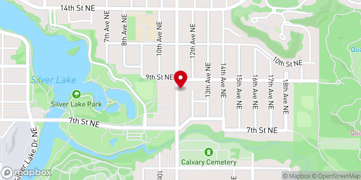 Map showing location of Calvary Chapel Rochester