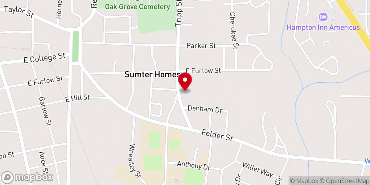 Map showing location of Living Word Church